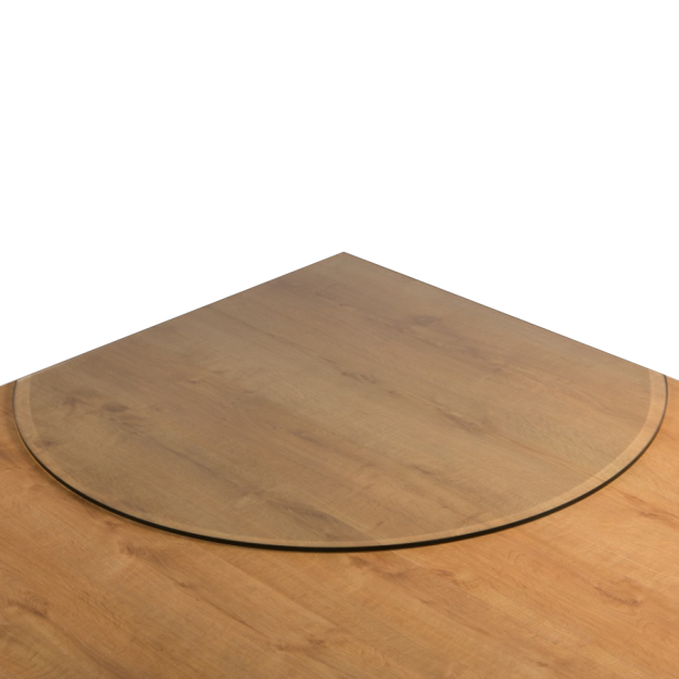 <span id="hikashop_product_name_main">Corner Circular Front Glass Hearth Plate - Clear</span>