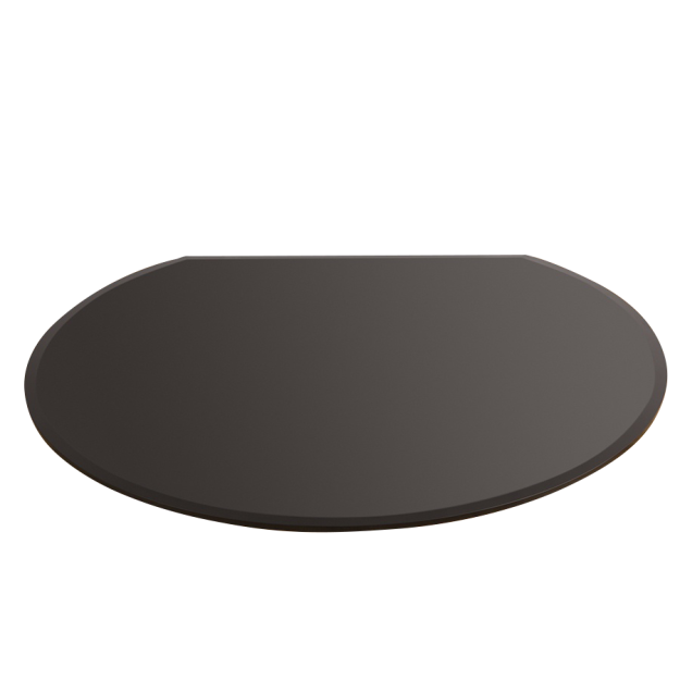 <span id="hikashop_product_name_main">Flat Back Circle Glass Hearth Plate - Black</span>